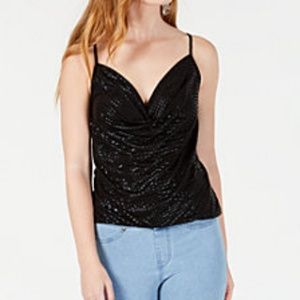 Gypsies & Moondust - Textured Cowl-Neck Camisole